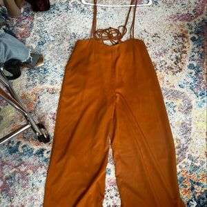 Lush size L culotte w/ suspenders that tie back of waist